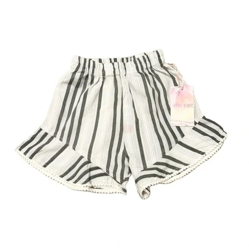 Japna Girls for Kids NWT Striped Bottom Lace Shorts Sz 8